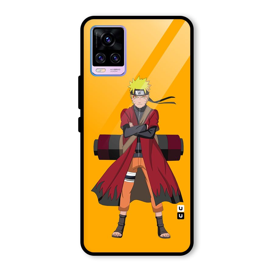 Naruto Uzumaki Art Glass Back Case for Vivo V20 Pro