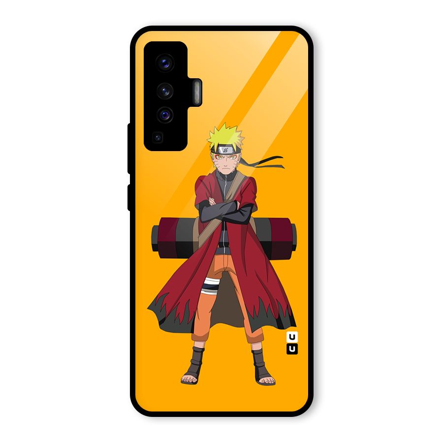 Naruto Uzumaki Art Glass Back Case for Vivo X50