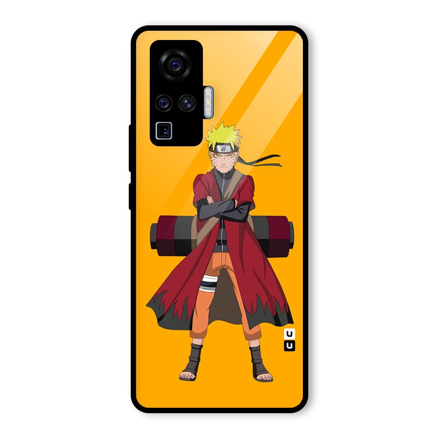 Naruto Uzumaki Art Glass Back Case for Vivo X50 Pro