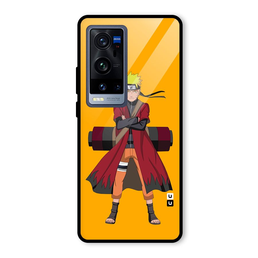 Naruto Uzumaki Art Glass Back Case for Vivo X60 Pro Plus