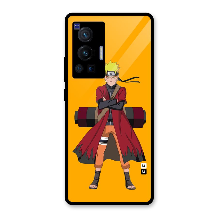 Naruto Uzumaki Art Glass Back Case for Vivo X70 Pro