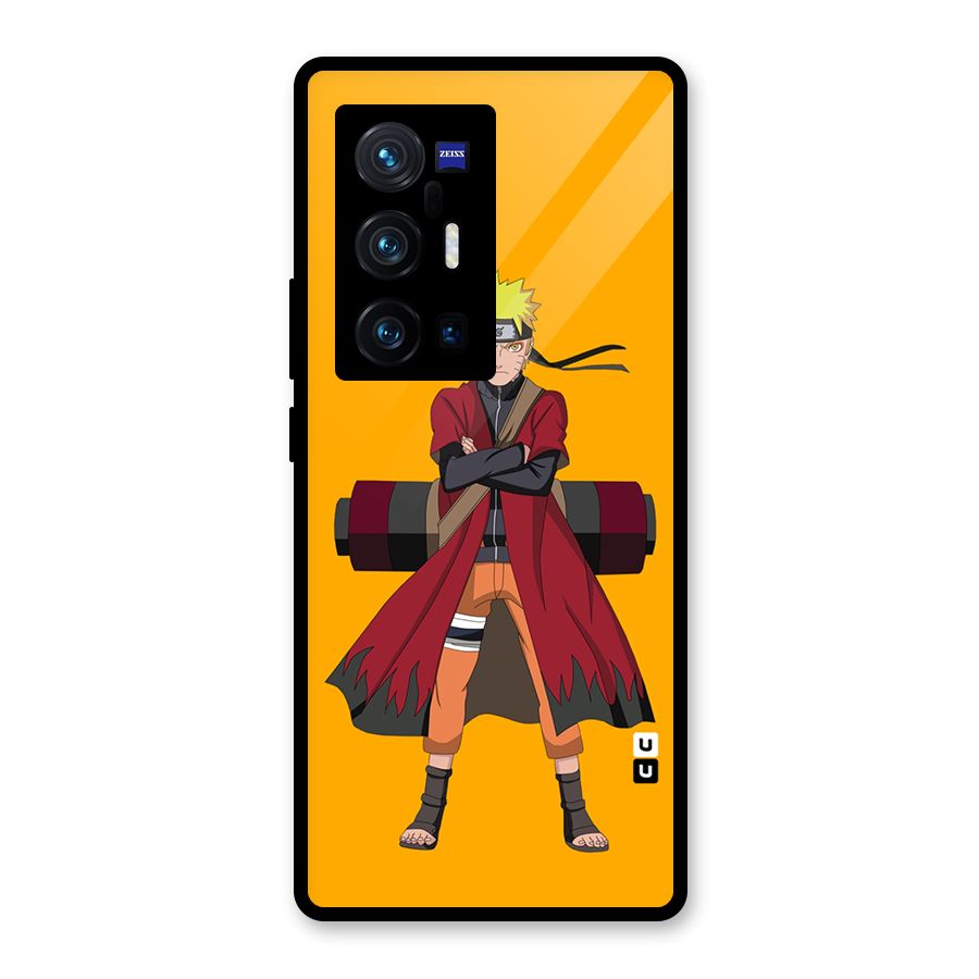 Naruto Uzumaki Art Glass Back Case for Vivo X70 Pro Plus