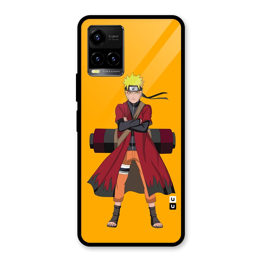 Naruto Uzumaki Art Glass Back Case for Vivo Y21T