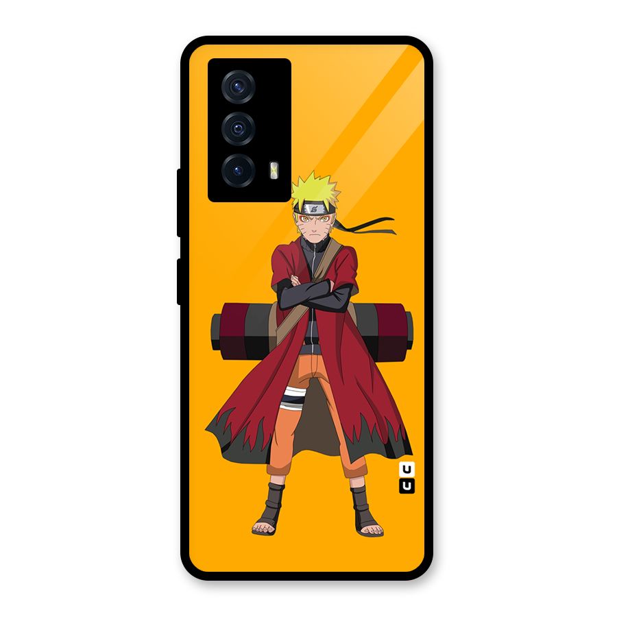 Naruto Uzumaki Art Glass Back Case for Vivo iQOO Z5