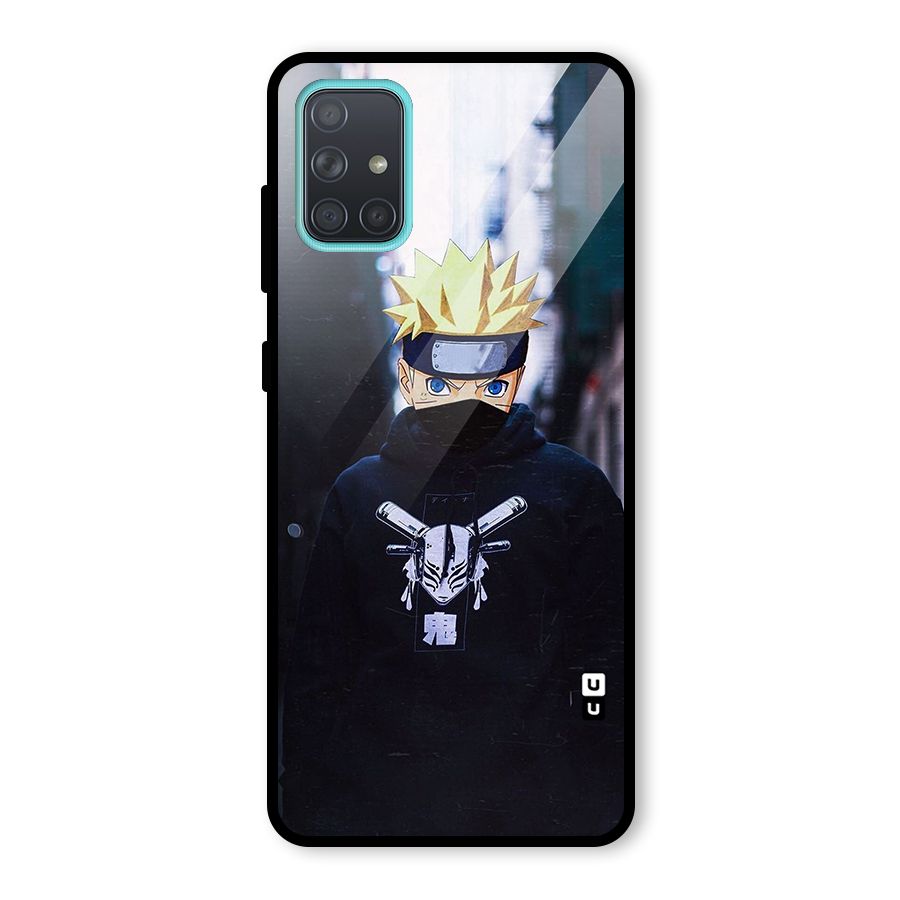Naruto Uzumaki Cool Anime Glass Back Case for Galaxy A71