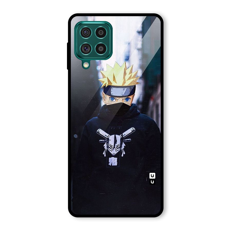 Naruto Uzumaki Cool Anime Glass Back Case for Galaxy F62