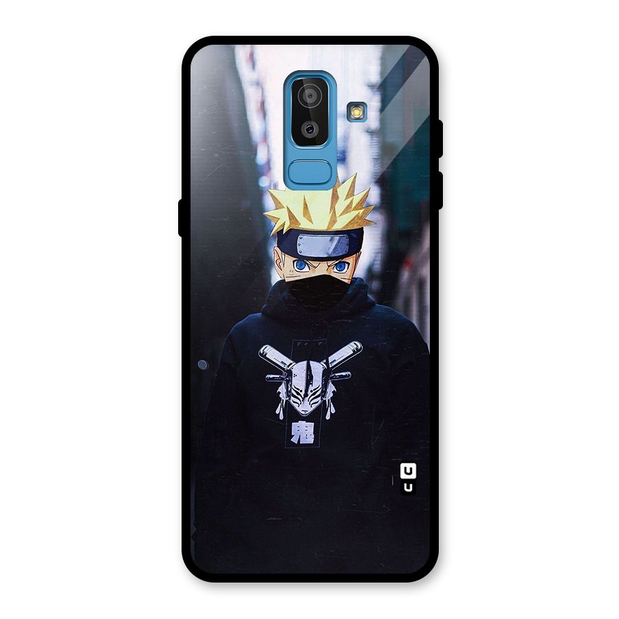 Naruto Uzumaki Cool Anime Glass Back Case for Galaxy J8