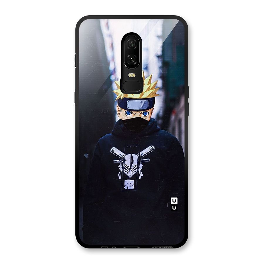 Naruto Uzumaki Cool Anime Glass Back Case for OnePlus 6