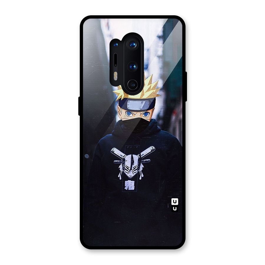 Naruto Uzumaki Cool Anime Glass Back Case for OnePlus 8 Pro