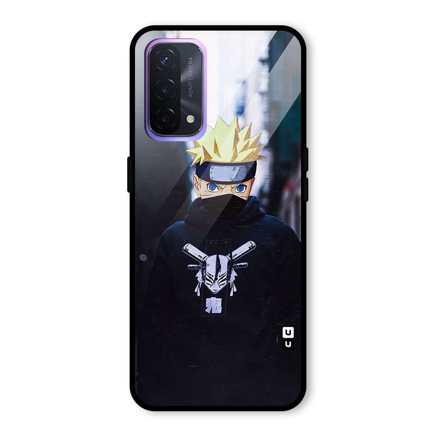 Naruto Uzumaki Cool Anime Glass Back Case for Oppo A74 5G