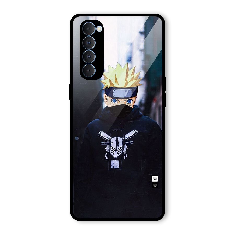Naruto Uzumaki Cool Anime Glass Back Case for Oppo Reno4 Pro