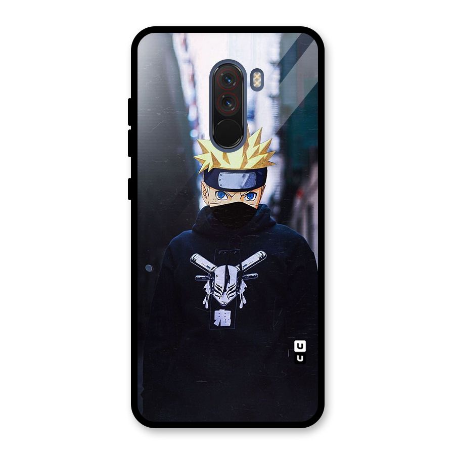 Naruto Uzumaki Cool Anime Glass Back Case for Poco F1