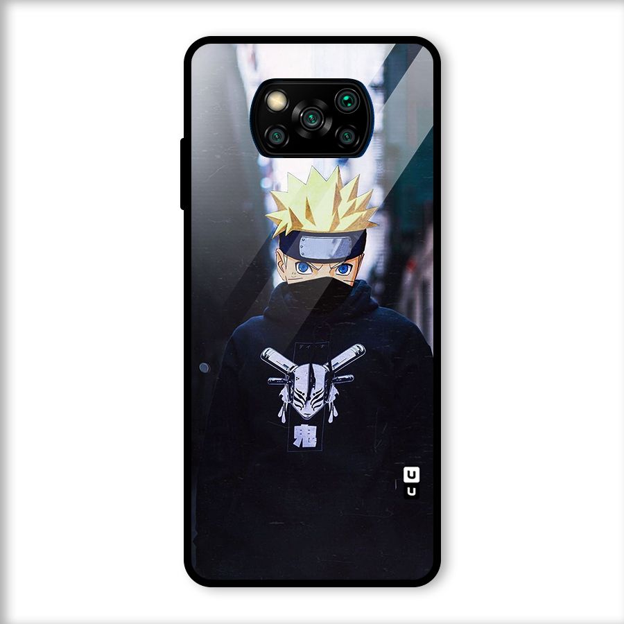 Naruto Uzumaki Cool Anime Glass Back Case for Poco X3