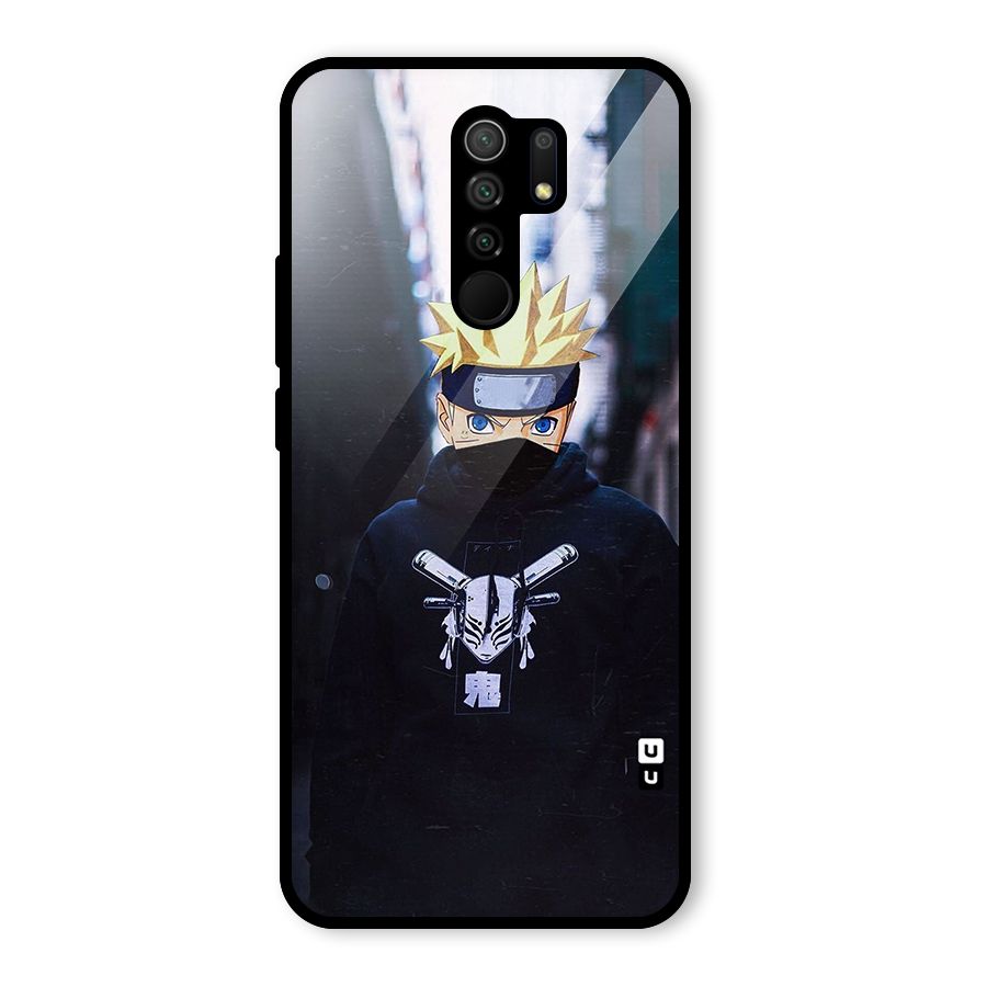 Naruto Uzumaki Cool Anime Glass Back Case for Redmi 9 Prime