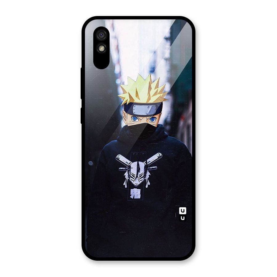 Naruto Uzumaki Cool Anime Glass Back Case for Redmi 9i