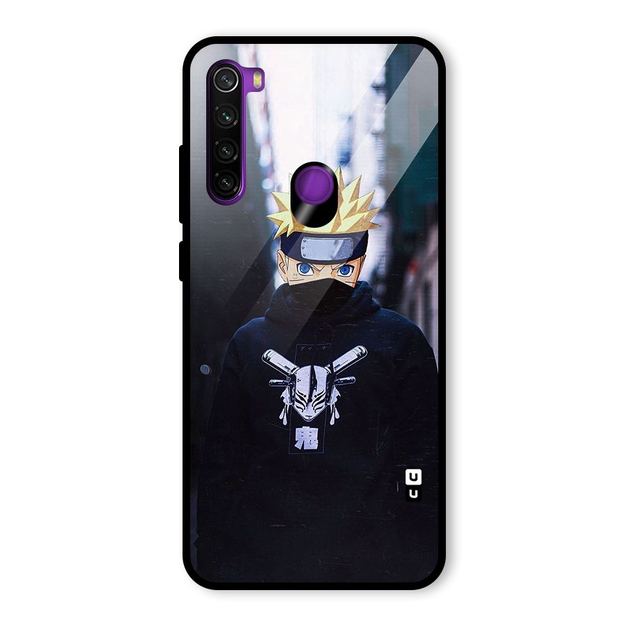 Naruto Uzumaki Cool Anime Glass Back Case for Redmi Note 8