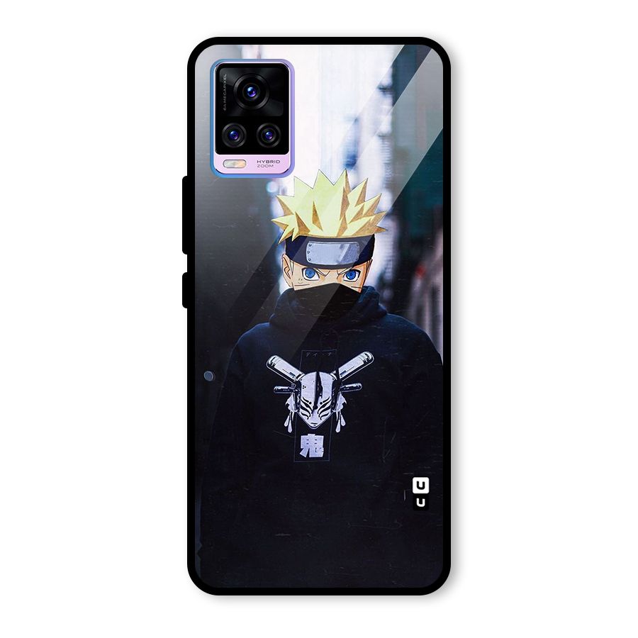 Naruto Uzumaki Cool Anime Glass Back Case for Vivo V20 Pro