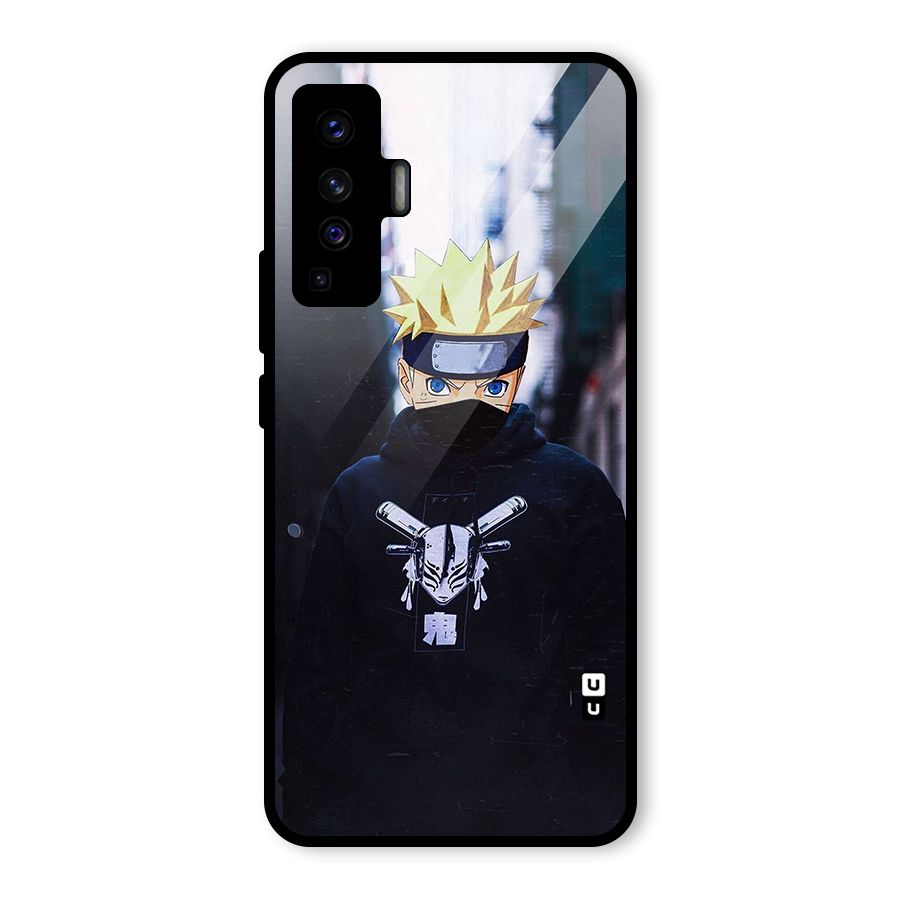 Naruto Uzumaki Cool Anime Glass Back Case for Vivo X50