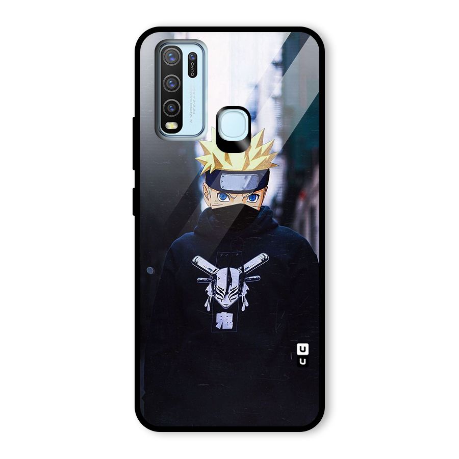 Naruto Uzumaki Cool Anime Glass Back Case for Vivo Y30