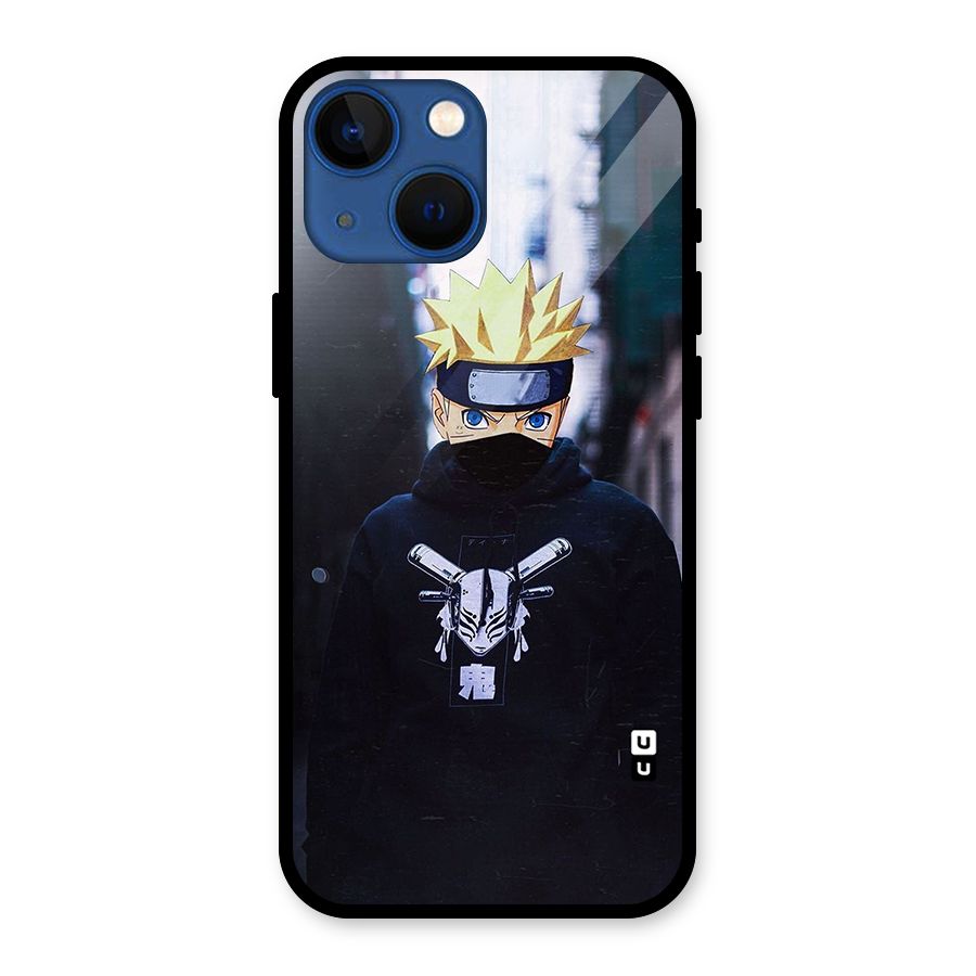 Naruto Uzumaki Cool Anime Glass Back Case for iPhone 13 Mini
