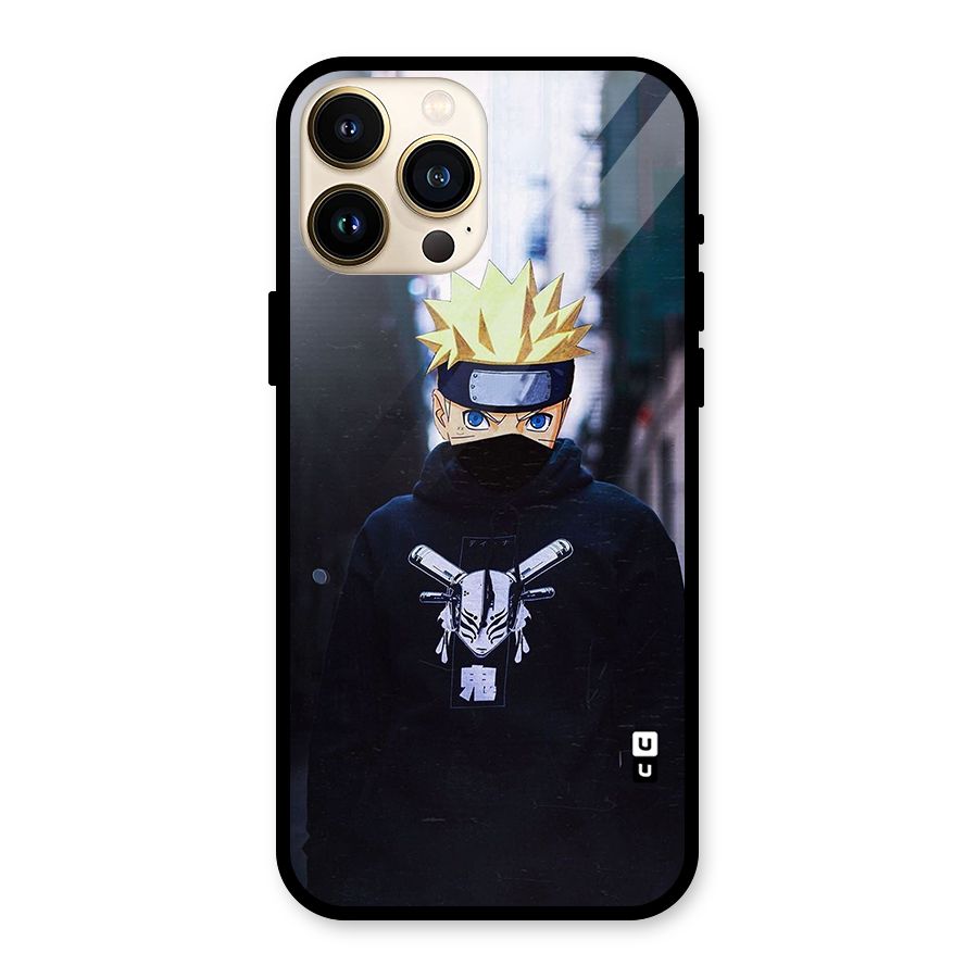 Naruto Uzumaki Cool Anime Glass Back Case for iPhone 13 Pro Max