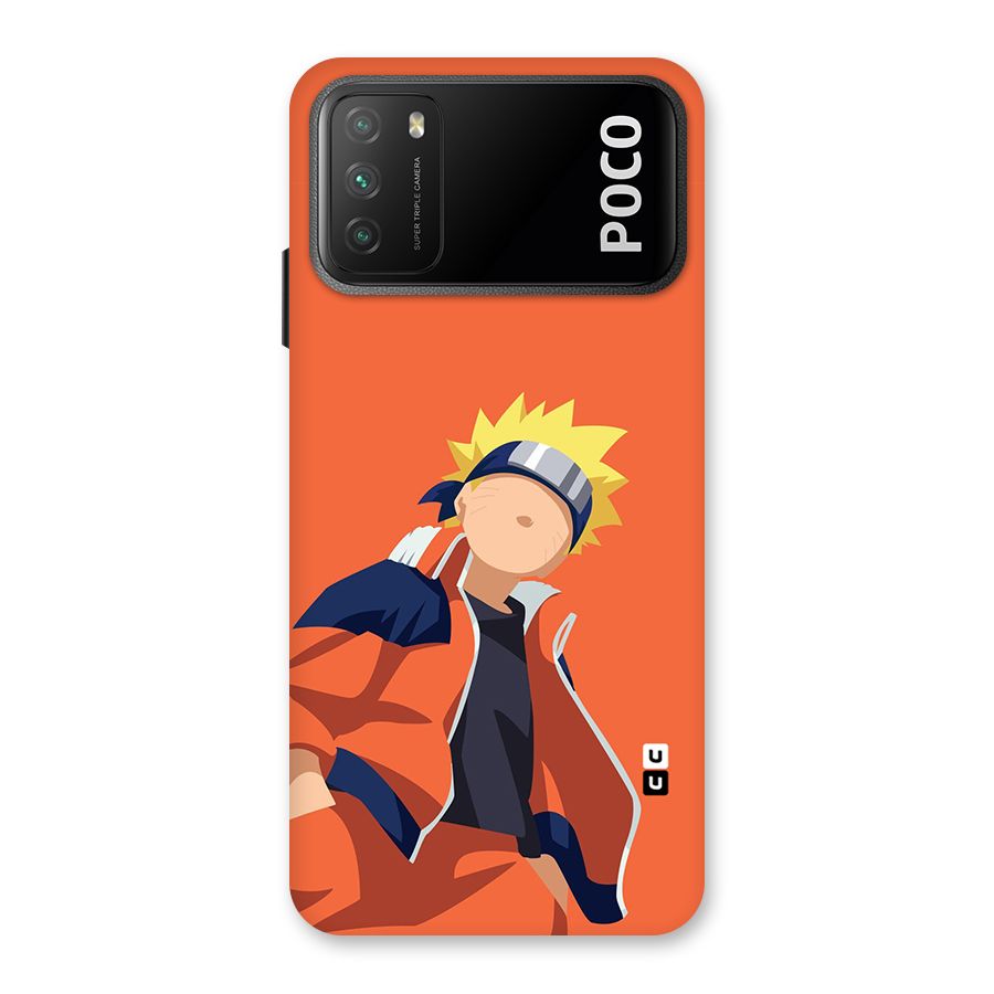 Naruto Uzumaki Minimalist Back Case for Poco M3
