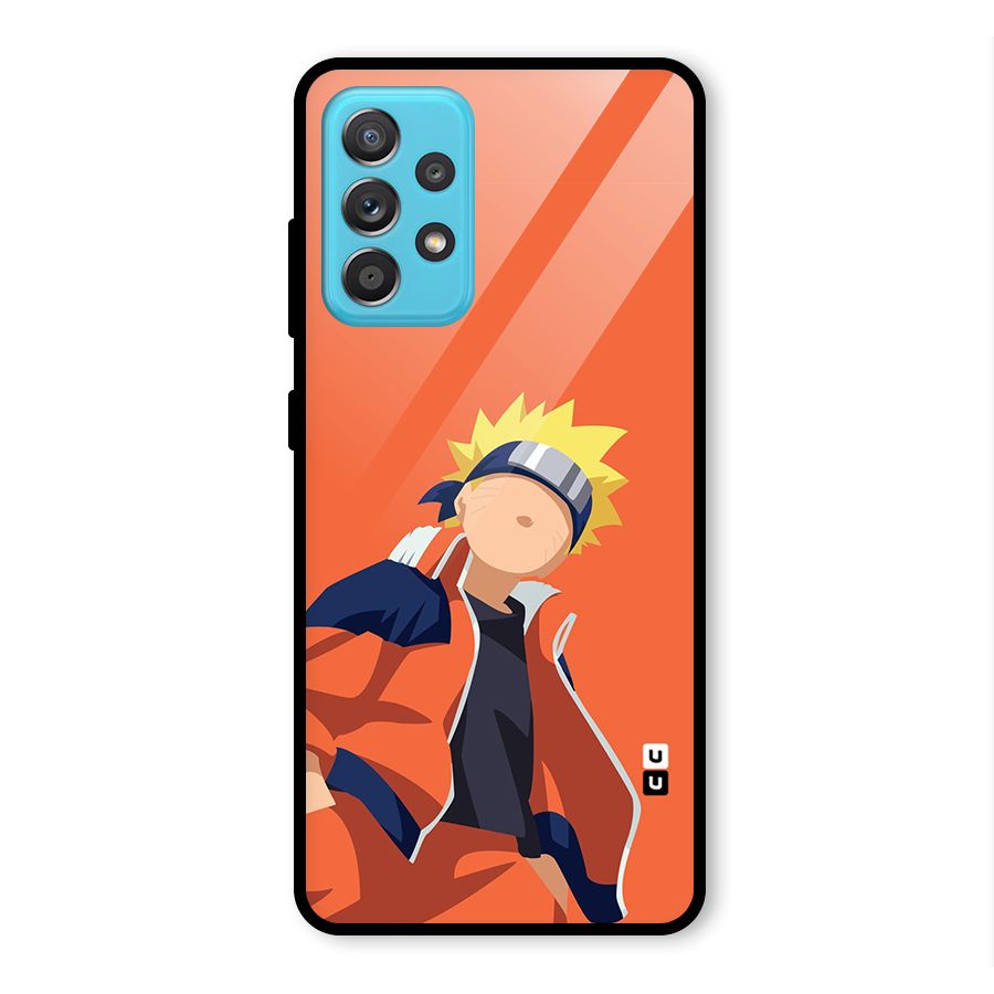 Naruto Uzumaki Minimalist Glass Back Case for Galaxy A52