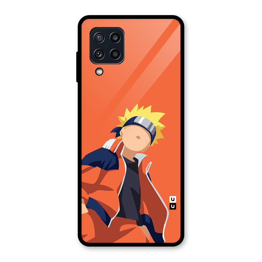 Naruto Uzumaki Minimalist Glass Back Case for Galaxy M32