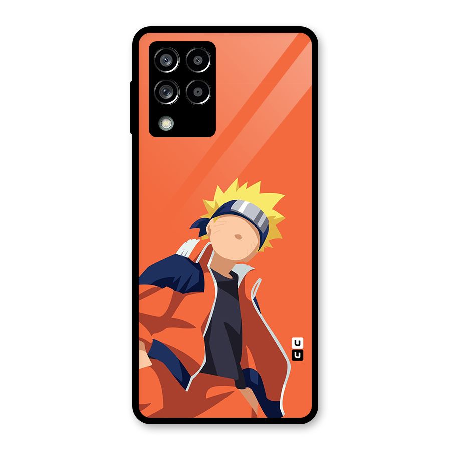 Naruto Uzumaki Minimalist Glass Back Case for Galaxy M53 5G