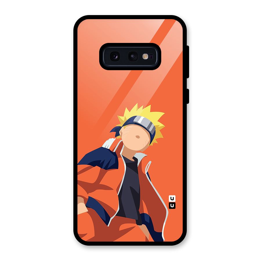 Naruto Uzumaki Minimalist Glass Back Case for Galaxy S10e