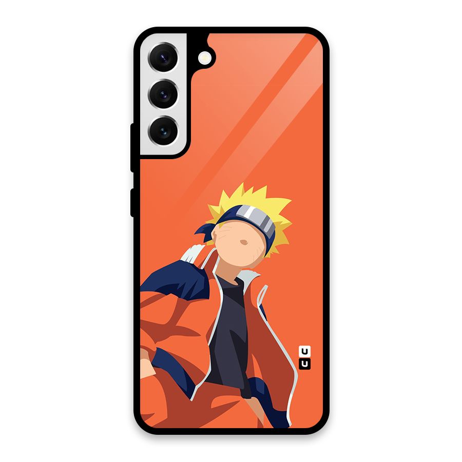 Naruto Uzumaki Minimalist Glass Back Case for Galaxy S22 Plus 5G