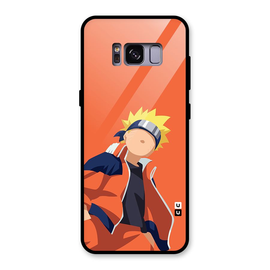 Naruto Uzumaki Minimalist Glass Back Case for Galaxy S8