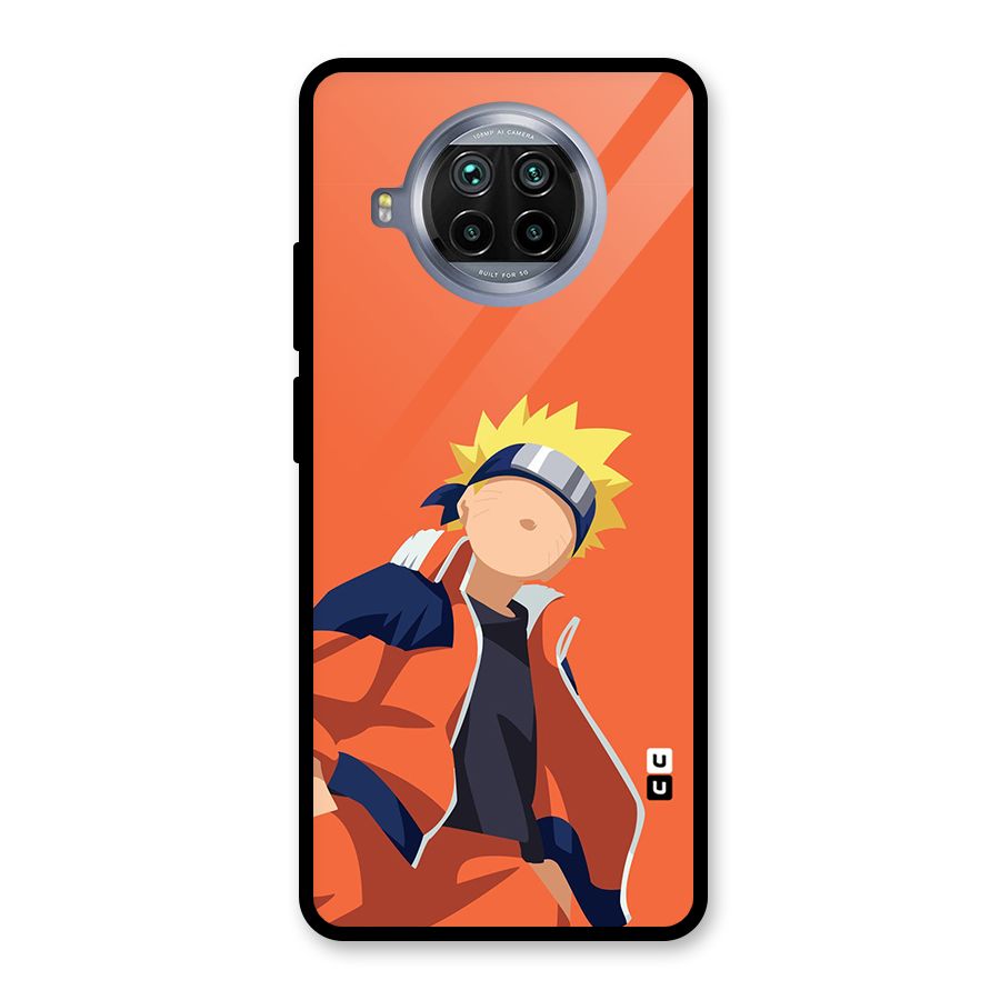Naruto Uzumaki Minimalist Glass Back Case for Mi 10i