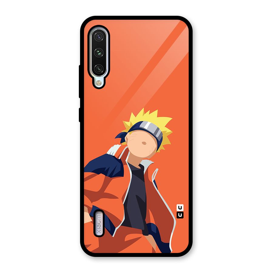 Naruto Uzumaki Minimalist Glass Back Case for Mi A3