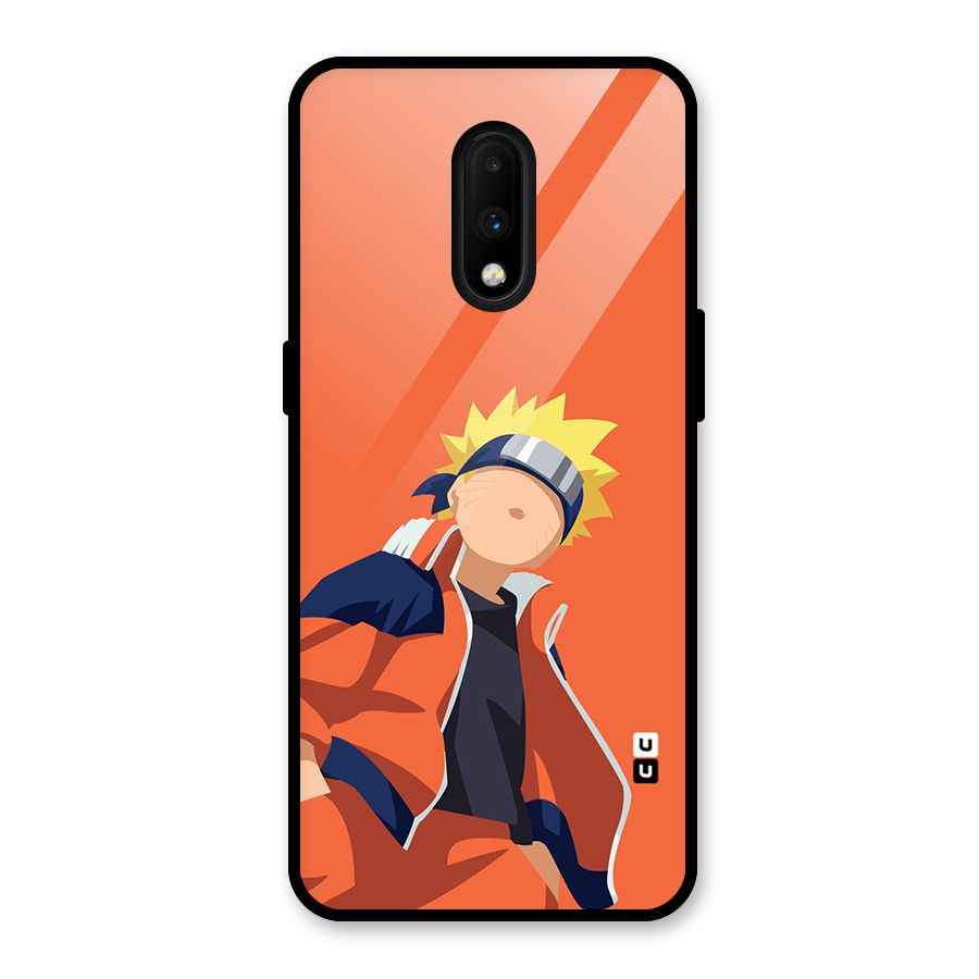 Naruto Uzumaki Minimalist Glass Back Case for OnePlus 7