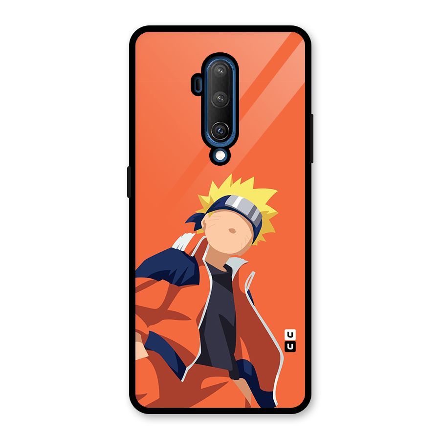 Naruto Uzumaki Minimalist Glass Back Case for OnePlus 7T Pro