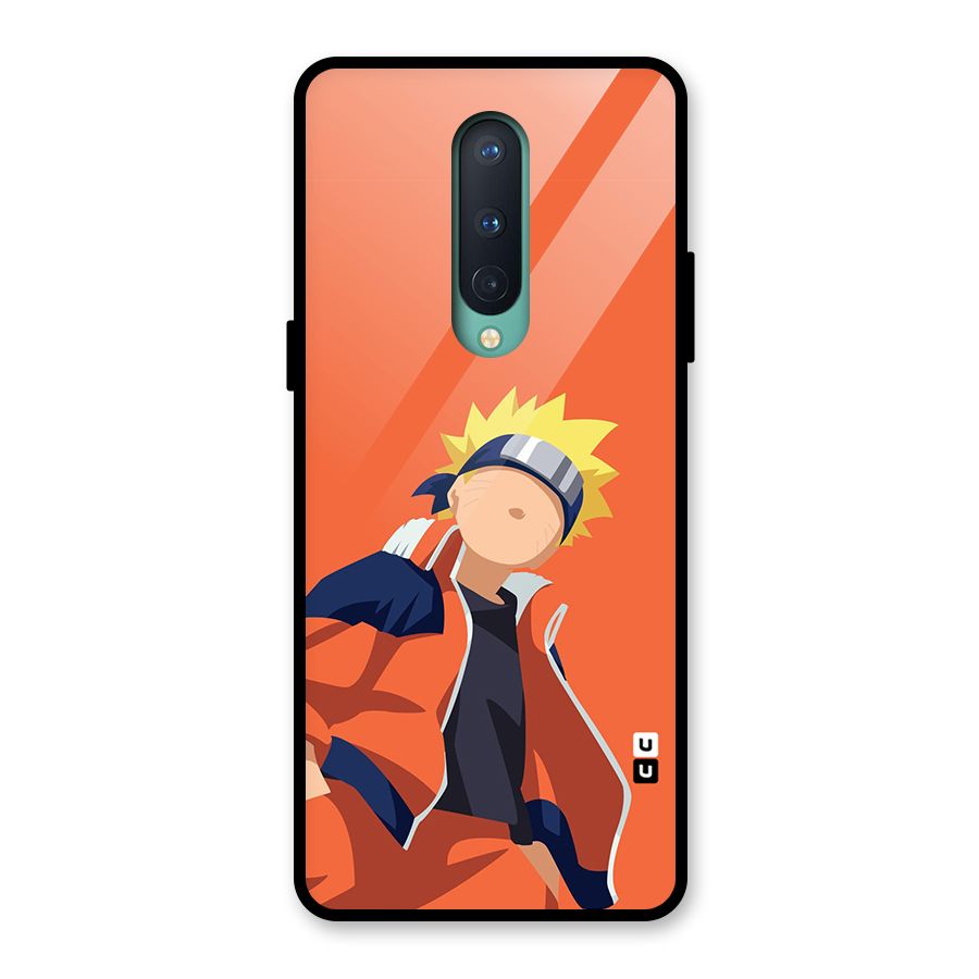 Naruto Uzumaki Minimalist Glass Back Case for OnePlus 8
