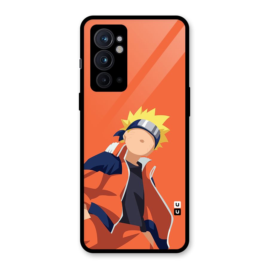 Naruto Uzumaki Minimalist Glass Back Case for OnePlus 9RT 5G