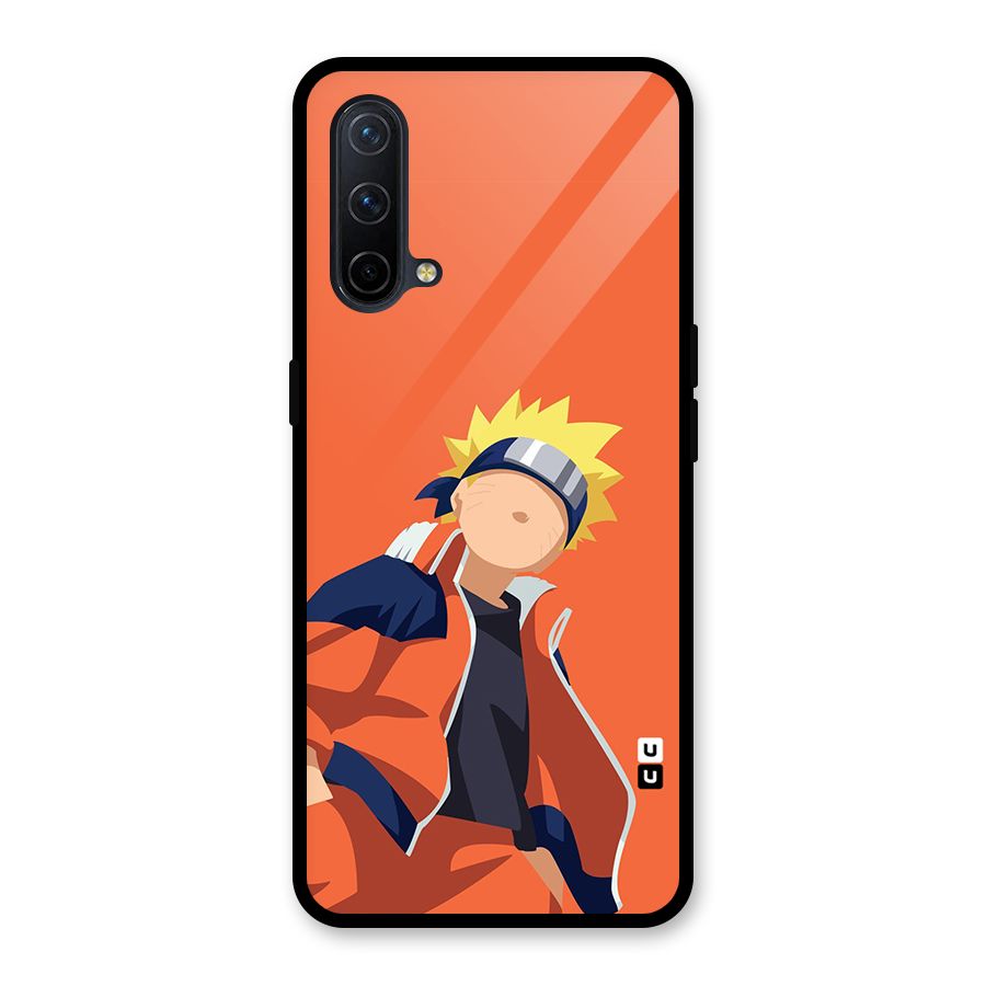 Naruto Uzumaki Minimalist Glass Back Case for OnePlus Nord CE 5G
