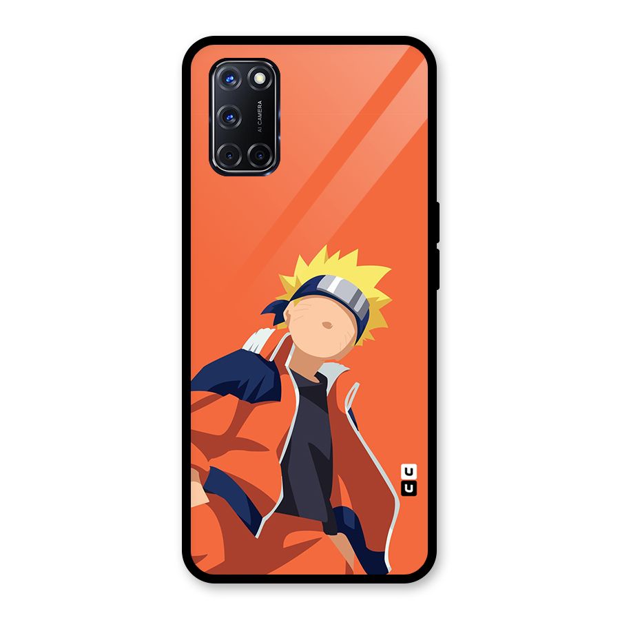 Naruto Uzumaki Minimalist Glass Back Case for Oppo A52