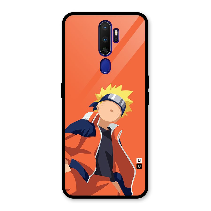 Naruto Uzumaki Minimalist Glass Back Case for Oppo A9 (2020)