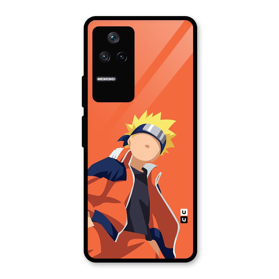 Naruto Uzumaki Minimalist Glass Back Case for Poco F4 5G
