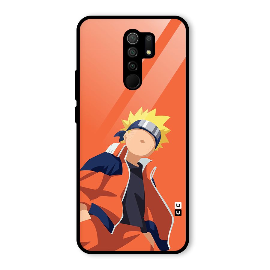 Naruto Uzumaki Minimalist Glass Back Case for Poco M2