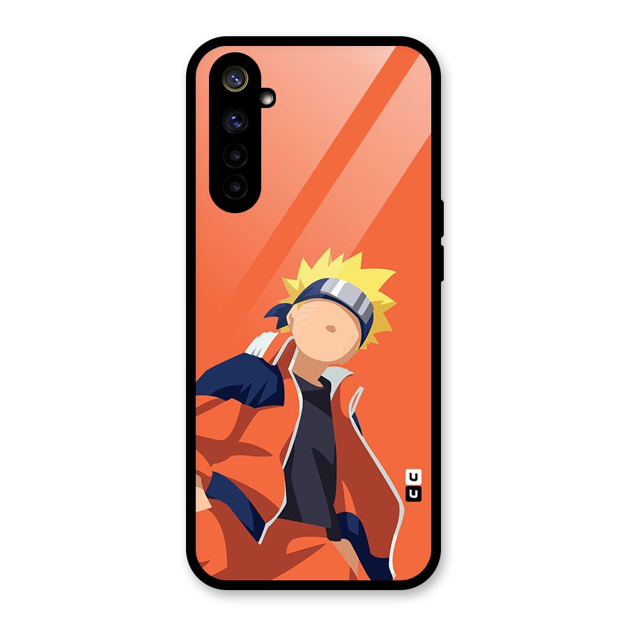 Naruto Uzumaki Minimalist Glass Back Case for Realme 6i