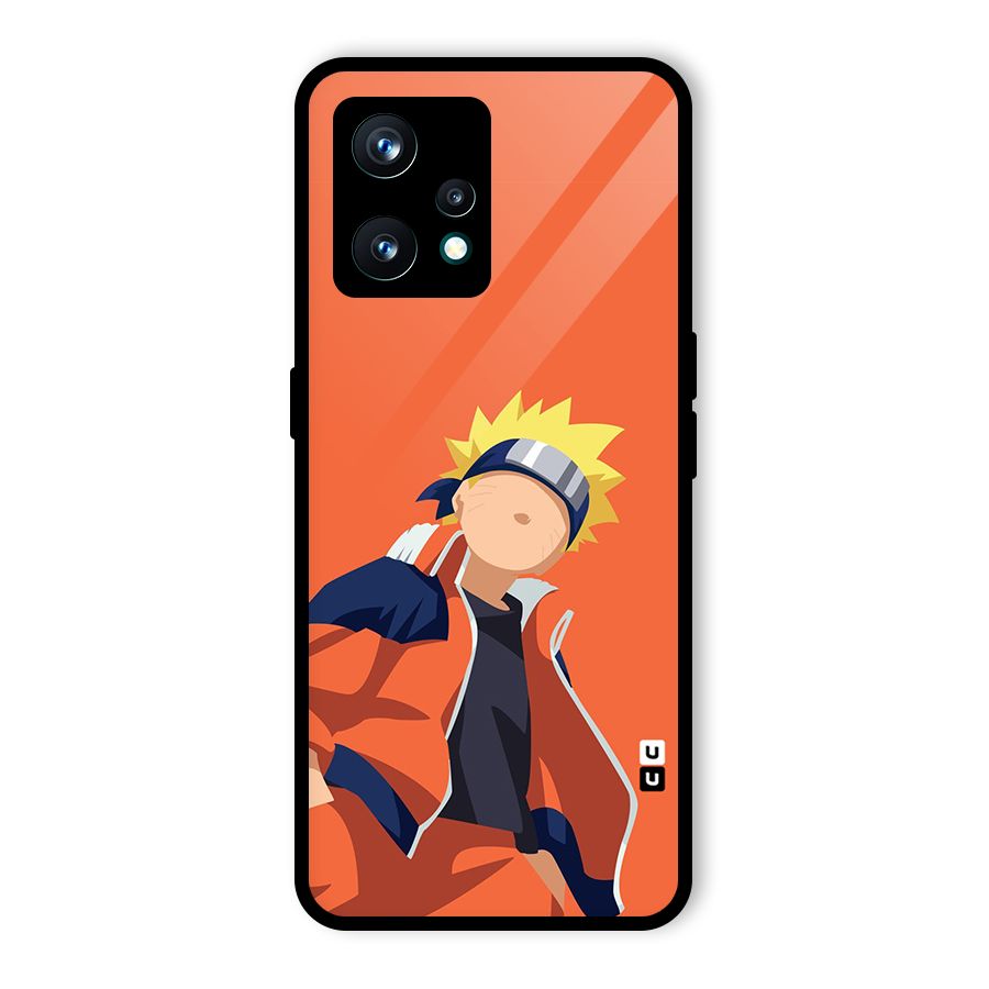 Naruto Uzumaki Minimalist Glass Back Case for Realme 9