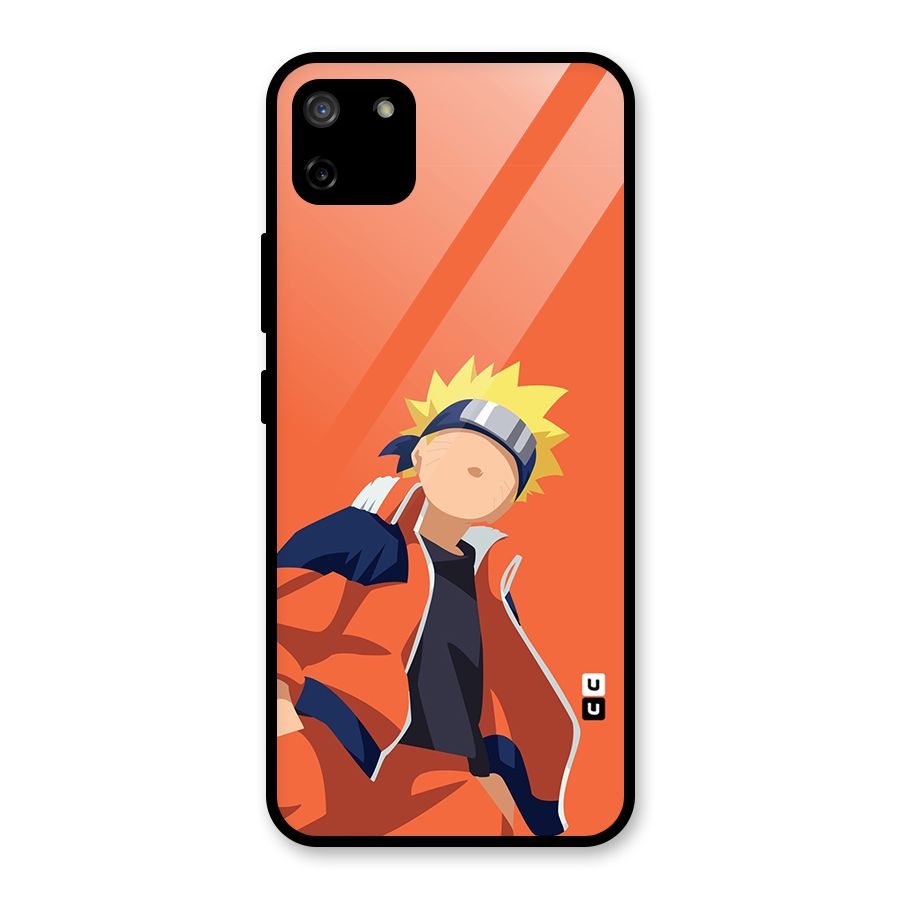 Naruto Uzumaki Minimalist Glass Back Case for Realme C11