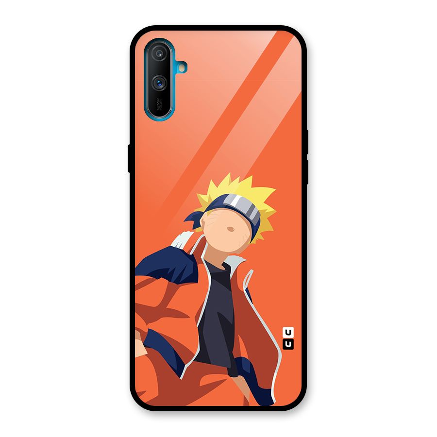 Naruto Uzumaki Minimalist Glass Back Case for Realme C3