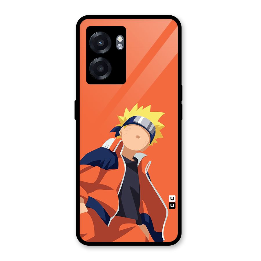 Naruto Uzumaki Minimalist Glass Back Case for Realme Narzo 50 5G
