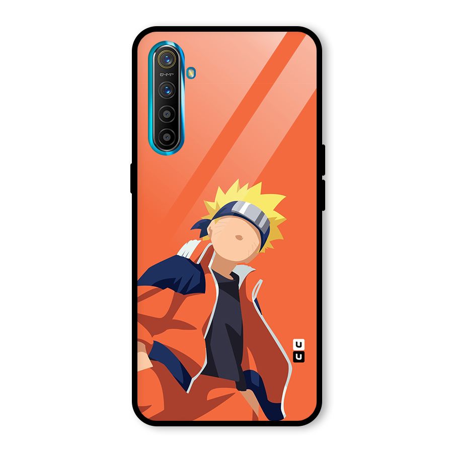 Naruto Uzumaki Minimalist Glass Back Case for Realme X2