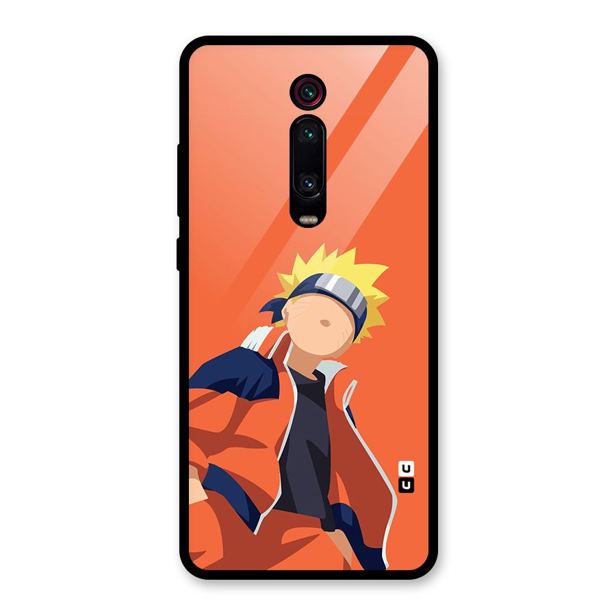 Naruto Uzumaki Minimalist Glass Back Case for Redmi K20
